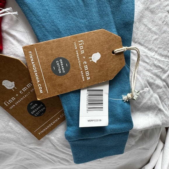 NWT! Finn & Emma Bundle Organic Baby Pants, Size 0-3 months (2 Pair) - Picture 4 of 16